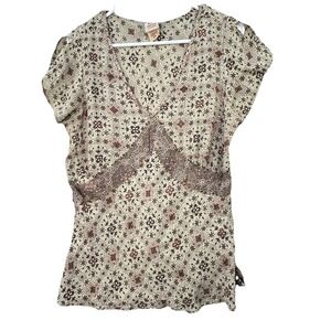 Vtg Faded Glory Babydoll Top Womens 16W Fairy Grunge Whimsical Dollcore y2K